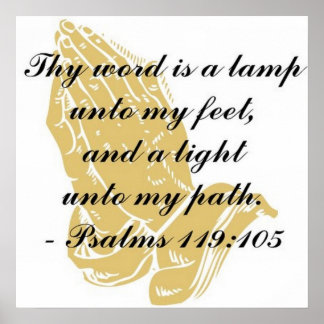 Poster Psalms 119:105