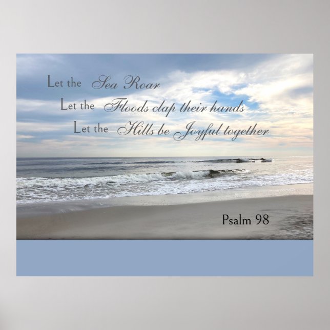 Poster Psalms 98 Let the Sea Roar (Frente)