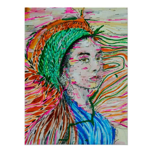 Póster Psicodélica (Frente)