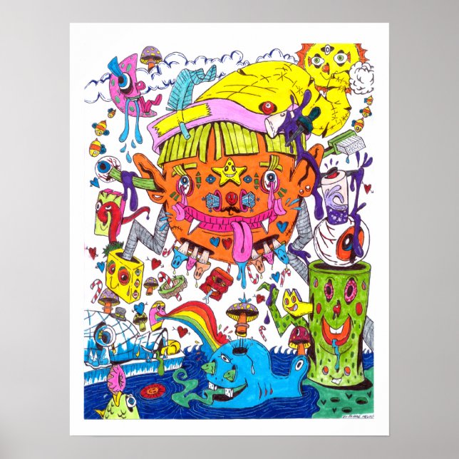 Poster Psicodélico nº 1 (Frente)