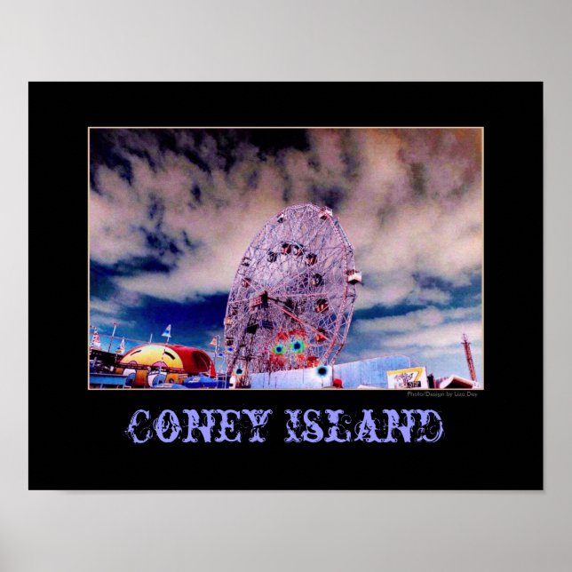 poster Psicodélico 'Roda Maravilha & Céu' (Frente)