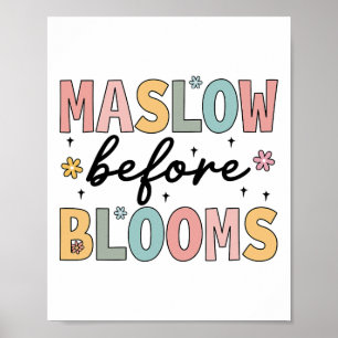 Poster Psicóloga Maslow Antes Do Bloom Sped Teacher Clro