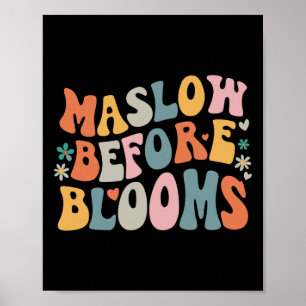 Poster Psicóloga Maslow Antes Do Bloom Sped Teacher Clro