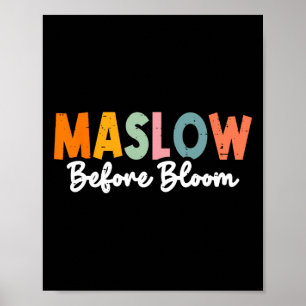 Poster Psicóloga Maslow Antes Do Bloom Sped Teacher Clro