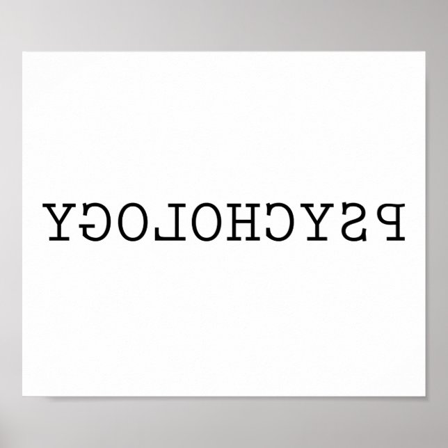 Póster Psicologia reversa (Frente)