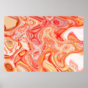 Poster Psíedélica colorida feita de interweavi