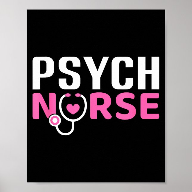 Poster Psych Nurse Believe In Yourself Sitive Quote Desig (Frente)
