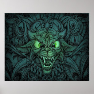 Póster Psychedelic cat