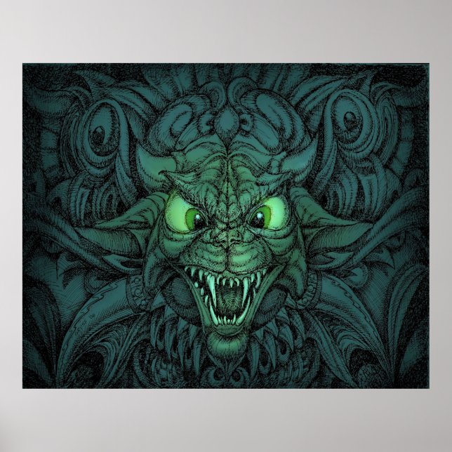 Póster Psychedelic cat (Frente)