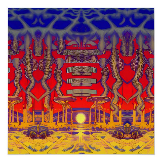 Póster Psychedelic Dreamland (Frente)