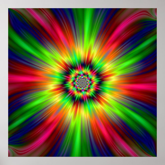 Póster Psychedelic Star Burst (Frente)