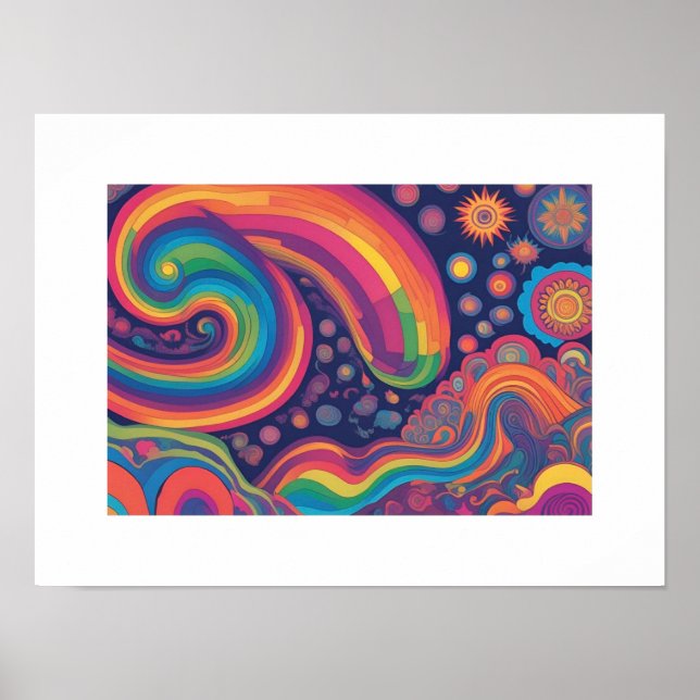 Poster Psychedelic Swirl (Frente)