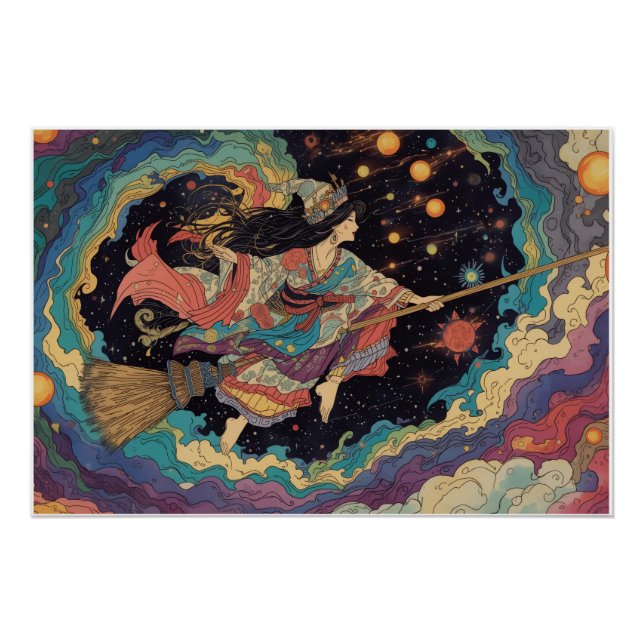 Póster psychedelic witch poster (Frente)