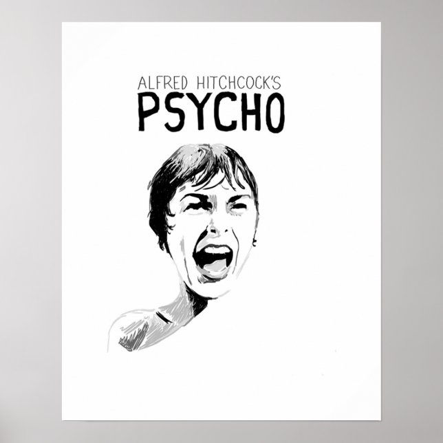 Poster Psycho Alfred Hitchcock (Frente)