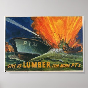 Poster PT Boats WW2