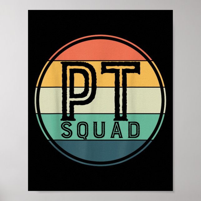 Poster Pt Squad Retro Physical Therapy  (Frente)
