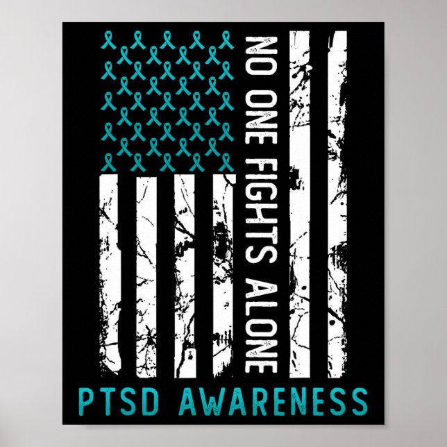 Poster Ptsd Posto Perturbação De Estresse Traumático Cupã (Frente)
