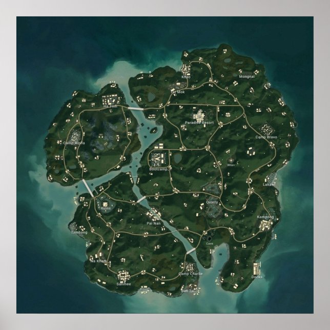 Poster PUBG New Sanhok Savage 8192x8192 (Frente)