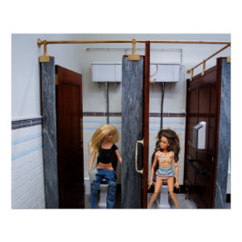 Póster Public Rest Rooms.