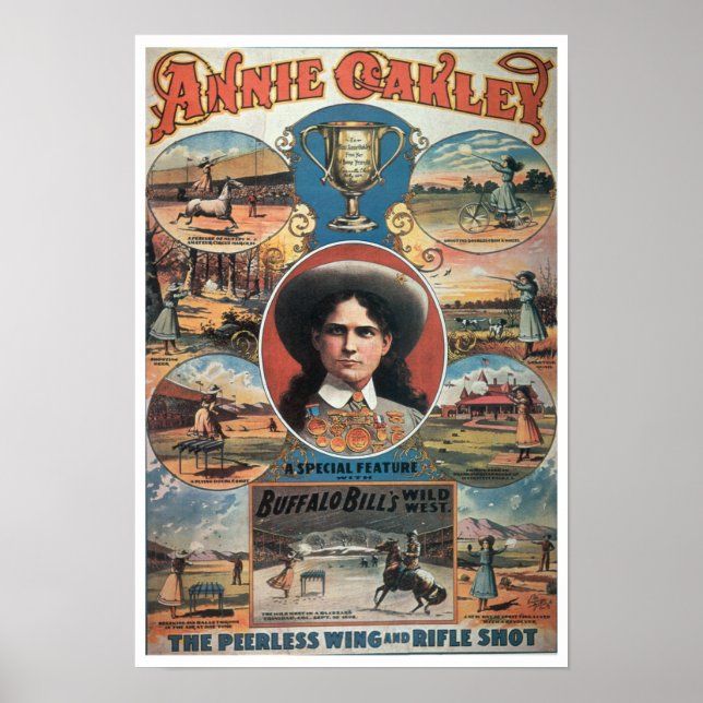 Poster publicando Annie Oakley em Buffa (Frente)