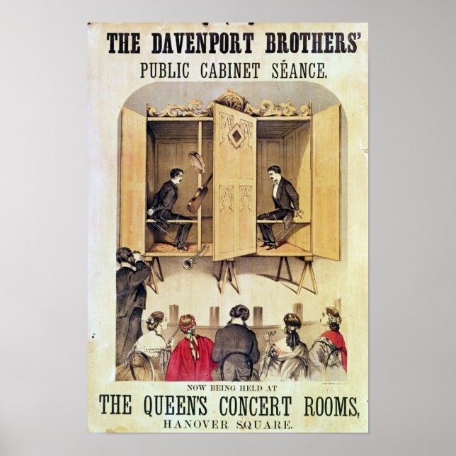 Poster publicando um desempenho psíquico (Frente)