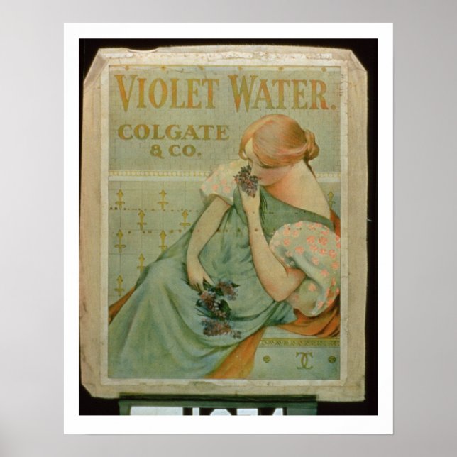 Poster publicando 'Violet Water', por Colgate & Co (Frente)