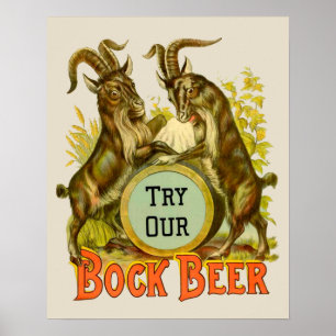 Poster Publicidade à Cerveja Goats Bock