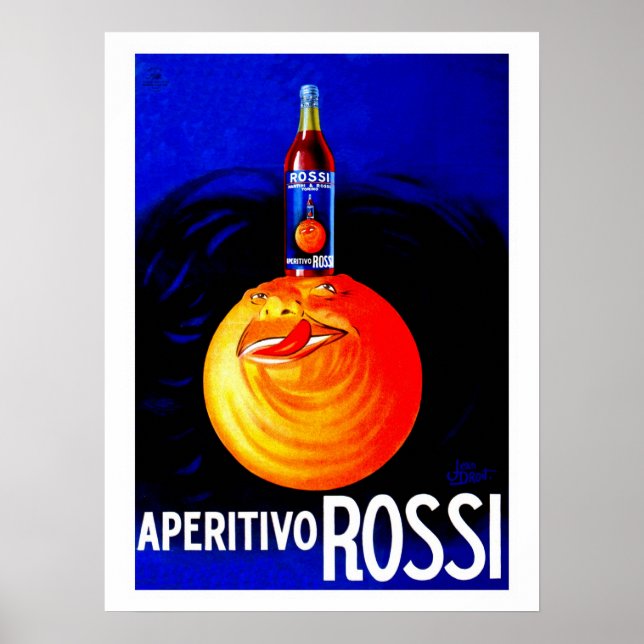 Poster Publicidade aperitiva italiana Vintage (Frente)