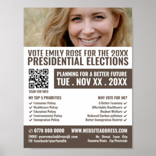 Poster Publicidade da Campaiger Política para Banner de F