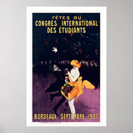Poster Publicidade de Vinho de Bordeaux de setembro de 19