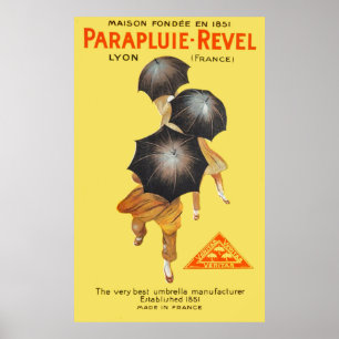 Poster Publicidade do Parapluie Revel 1922