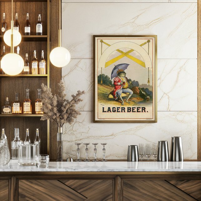 Poster Publicidade Lager Beer Vintage (Criador carregado)