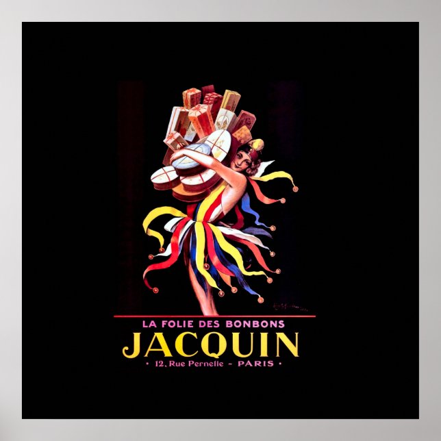 Poster Publicidade Leonetto Cappiello Jacquin Bonbon (Frente)