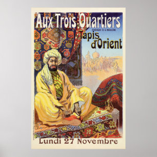 Poster Publicidade na loja Vintage Paris Oriental Carpets