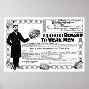 PÓSTER PUBLICIDADE QUACK CURE 1905