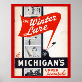 Póster Publicidade venenosa, isca de inverno dos michigan