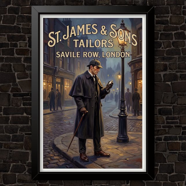 Poster Publicidade Vintage Sherlock Holmes (Criador carregado)
