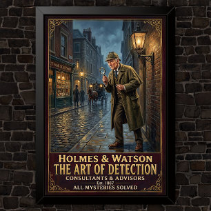 Poster Publicidade Vintage Sherlock Holmes