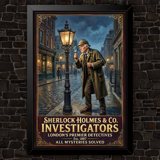Poster Publicidade Vintage Sherlock Holmes (Criador carregado)