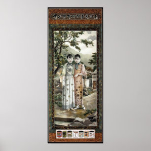 POSTER PUBLICIDADE VINTAGE TOBACCO - CHINA - 1930