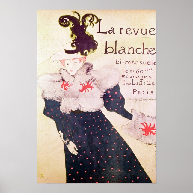 Poster publicitando "La Revue Blanche", 1895 (Frente)