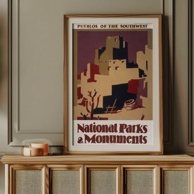 Poster Pueblos Antigos do Parque Nacional do Sudoeste (Criador carregado)