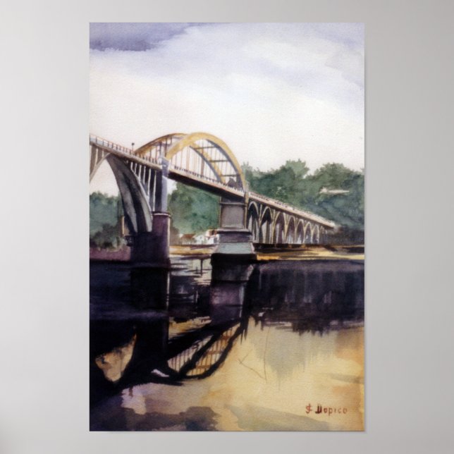 Póster Puente del Pedrido (A Corunha) (Frente)
