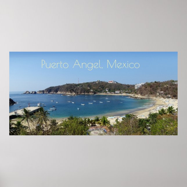 Poster Puerto Angel, México (Frente)