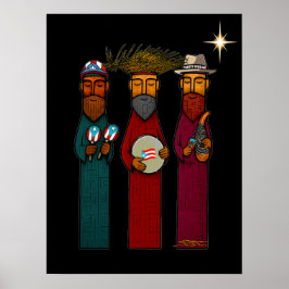 Poster Puerto Rican Three Wise Men – Parranda