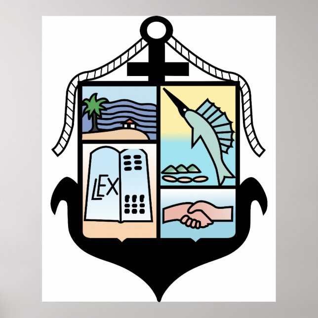 Póster Puerto Vallarta, México (Frente)