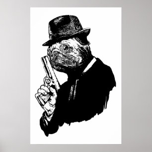 Póster Pug Assassin