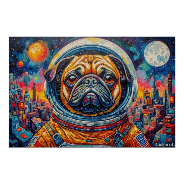 PÓSTER PUG ASTRONAUTA-VOLTANDO PARA CASA 19 (Frente)