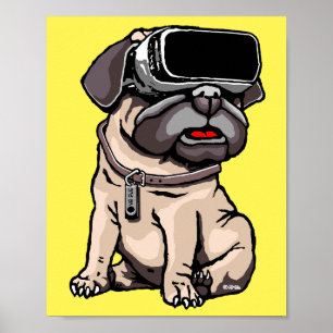 Poster Pug de VR