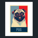 Poster Pug Dutch Bulldog Dog Portrait Pop Art<br><div class="desc">Pug Dutch Bulldog Dog Portrait Pop Art Design e mais produtos para donos de cachorros de estimação e amantes de cachorros que gostam desse animal de rosto enrugado. O presente perfeito para seu melhor amigo mostrar-lhe seu amor e cuidado.</div>